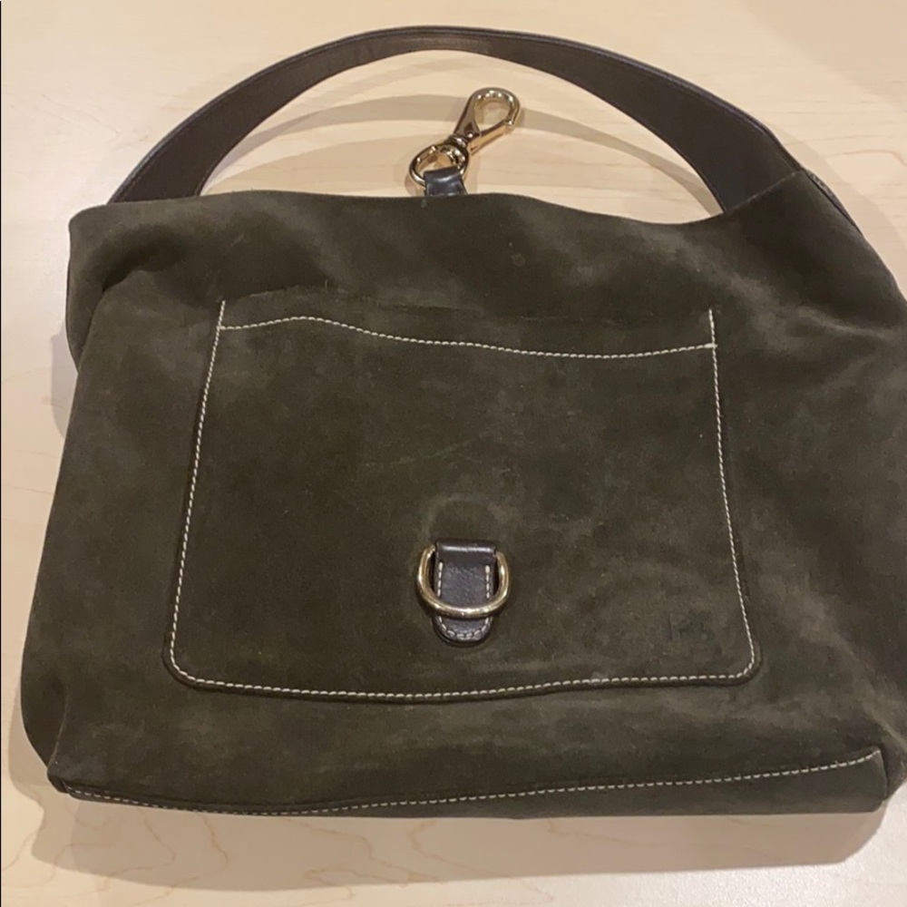 Like New Dooney & Bourke Brown and Leather Handbag